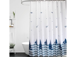 Cortina de ducha Jortmrd de 100 x 200 cm con dobladillo con peso, resistente al moho y al lavado.