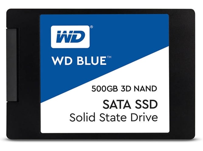 Disco SSD Interno WESTERN DIGITAL Blue Sata 500GB 3D NAND (500 GB - SATA - 560 MB/s)