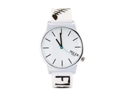 Reloj De Pulsera Analógico De Cuarzo Unisex Con Correa En Forma De Espina De Pescado.