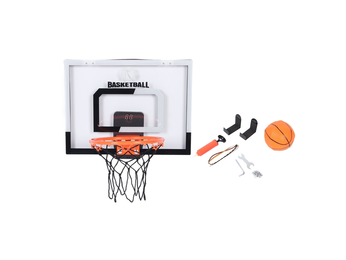 Ats-aro De Baloncesto Plegable Para Niños Con Tablero Transparente Y Marcador Electrónico, Montaje En Pared Para Interior Hogar Escuela Club