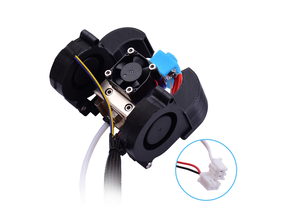 Kit De Extrusor Hotend De Aluminio Ensamblado Con Boquilla De 0,4 Mm, 24 V Para Creality Ender-3/ender-3 Pro