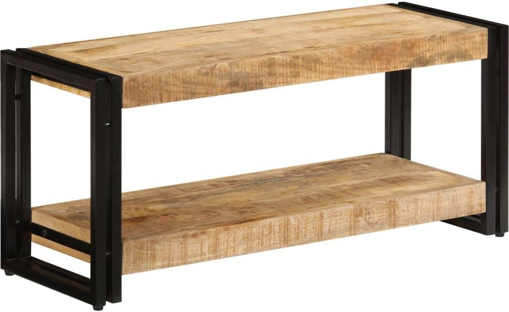 Vidaxl Mueble Para tv 90x30x40 cm centro multimedia madera mango maciza la de 90x30x40cm 115kg art