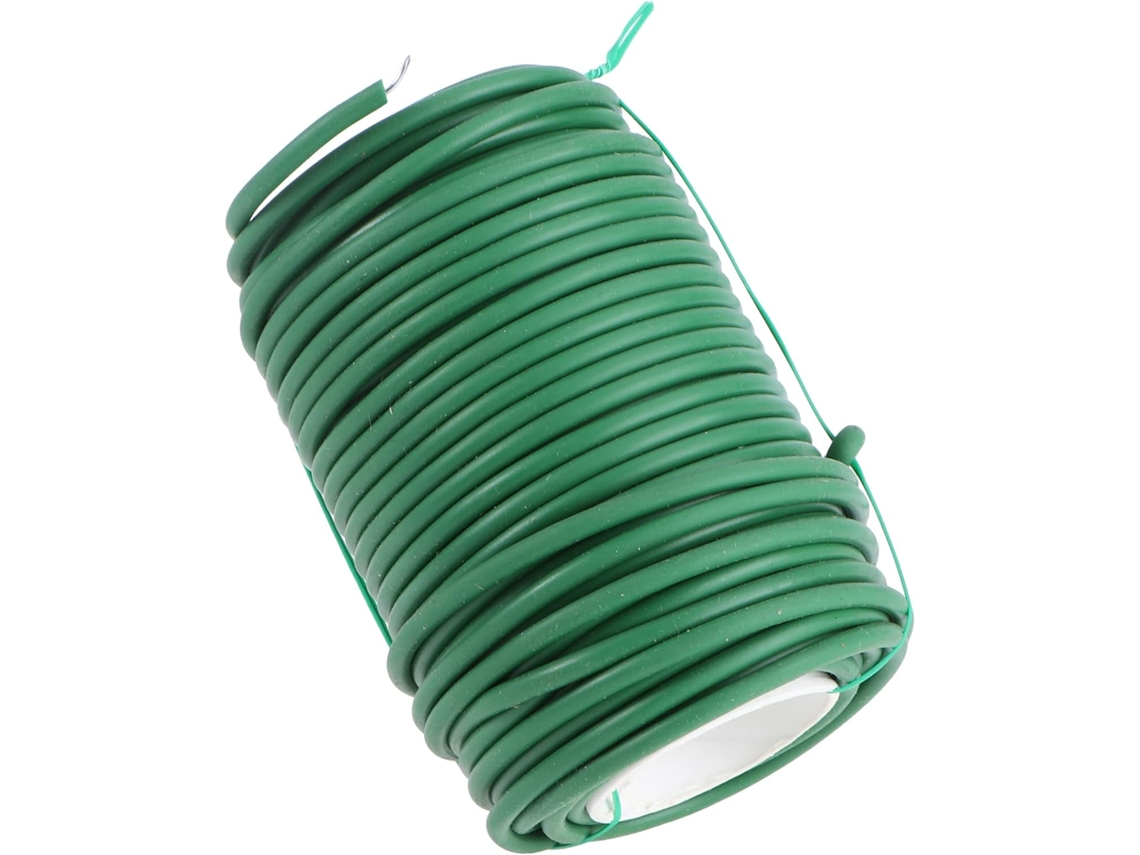 Imikeya Alambre Flexible Galvanizado Verde Para Cables Jardín Juego