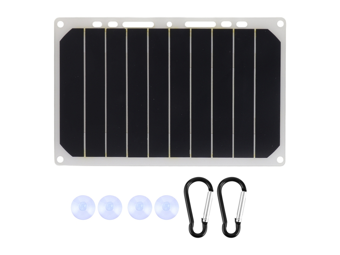 Cargador Portátil De Panel Solar Para Exteriores De 10 W Con Salida Usb Para Cargar Teléfonos Móviles.