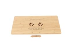Mesa Para Portátil De Bambú Con Altura Y Ángulo Ajustables, Plegable Con Cajón De Almacenamiento