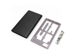 Caja De Batería Portátil Power Bank Caja De Cargador Portátil Caja De Batería Externa Para Teléfono Inteligente Negro