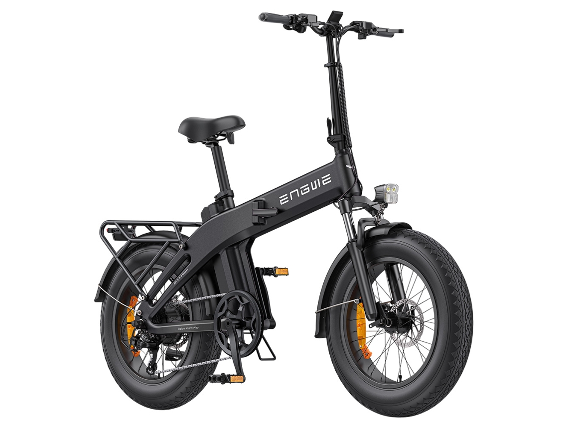 Bicicleta eléctrica plegable Engwe EP-2 3.0 Boost de 250 W, batería de 48 V y 13,5 Ah, autonomía de hasta 120 km, neumáticos anchos de 20x4", frenos hidráulicos de 180 mm, sensor D