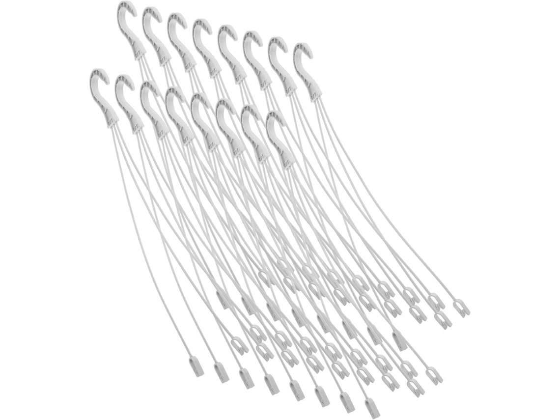 50 Ganchos De Plástico Para Macetas, Prácticos Ganchos Blancos Con Capacidad De Carga Para Balcón Y Dormitorio