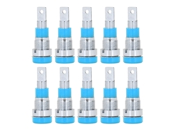 10pcs Tomada Banana 4mm com Revestimento de Níquel, ABS | S/MARCA