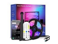 Faixa De Luz Led Usb Smart Monitor Backlight E Controlador 4m Ohpa 55-65 Polegadas