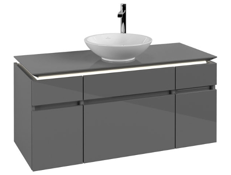 Mueble de lavabo Villeroy &amp Boch Legato B578 1200x550x500mmLavabo céntrico iluminación LED