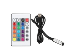MEOIRUERY Controlador RGB 5V de 24 Teclas con Control Remoto IR y Accesorios para Luz USB para Fiesta en Casa