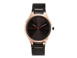 Reloj De Pulsera De Cuarzo Para Hombre, Sencillo Y Elegante, De Aleación, Con Esfera Redonda (blanco Y Negro).