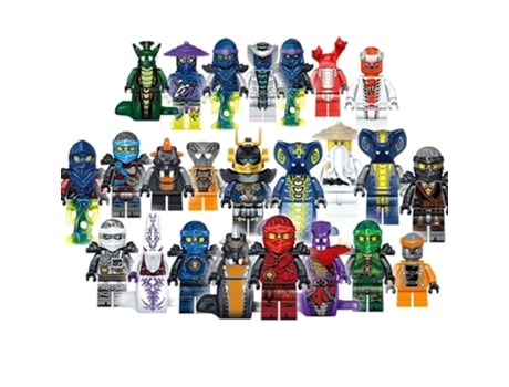 Figura de Acción HZVNI Ninjago Mini Kai Jay Sensei Wu - 24 Piezas (Idade Mínima Recomendada: 6 anos)