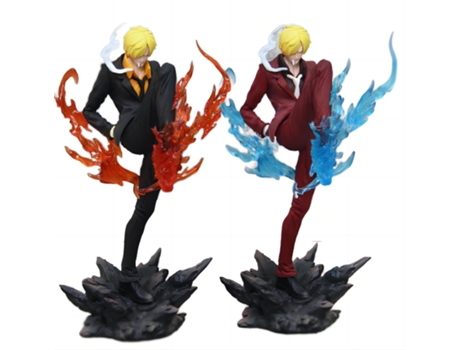 EZII Figura Anime one pease Vinsmoke Sanji 24 RED BLUE 2 IN 1 multicolor crianças presente brinquedo bonito