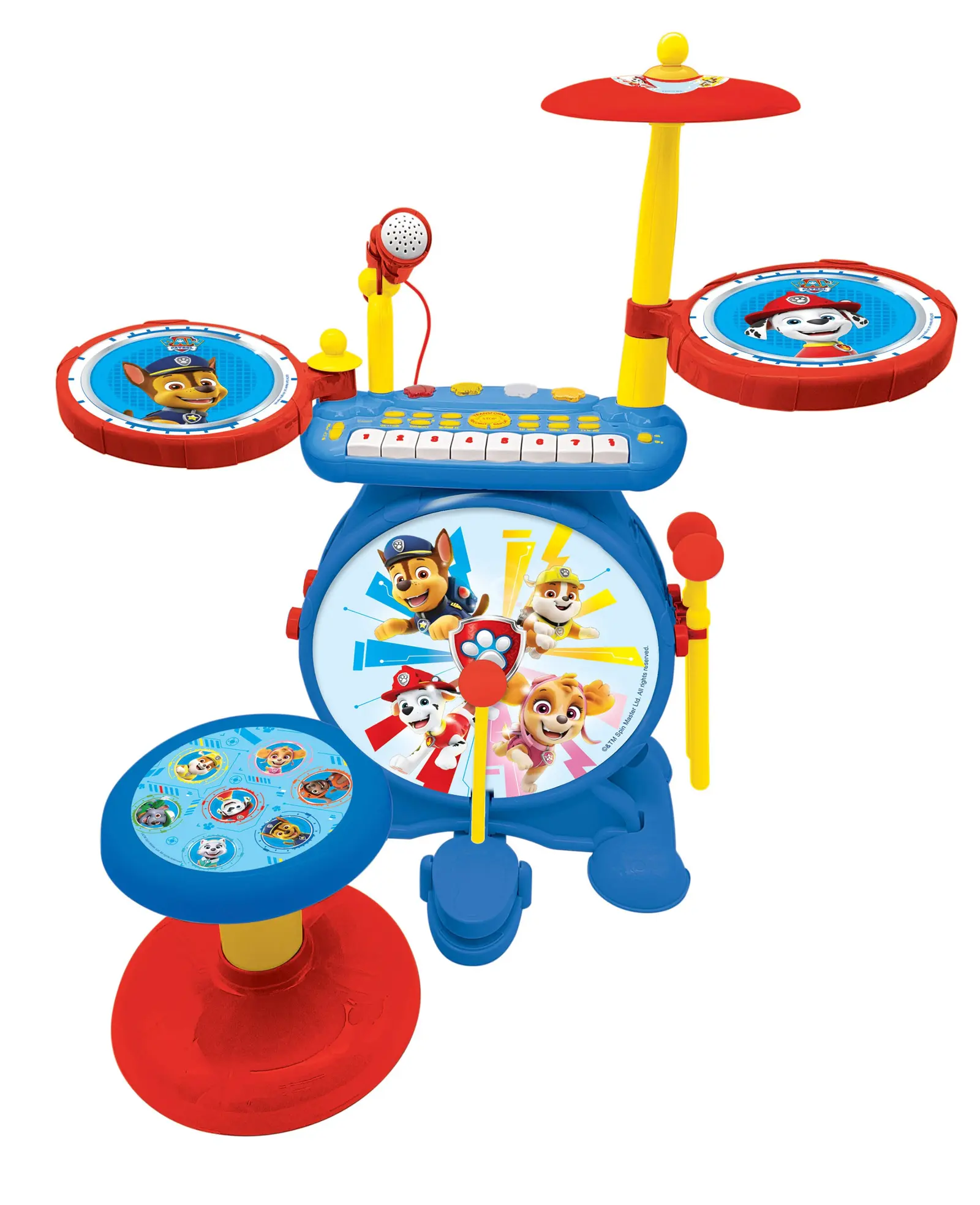 Paw Patrol My Rock Band Komplett-schlagzeug Mit Leuchteffekten Und Sitz
