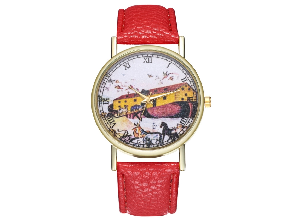 Elegante Reloj De Pulsera Analógico De Cuarzo Redondo Para Mujer Y Hombre.