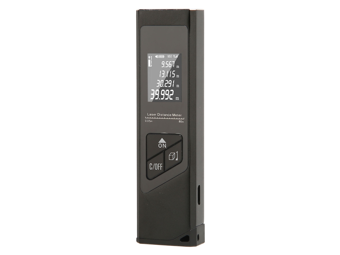 Cinta Métrica Digital Láser Con Retroiluminación Lcd De 131 Pies Y Alta Precisión, Con Unidades De Conmutación, Carga Rápida Por Usb