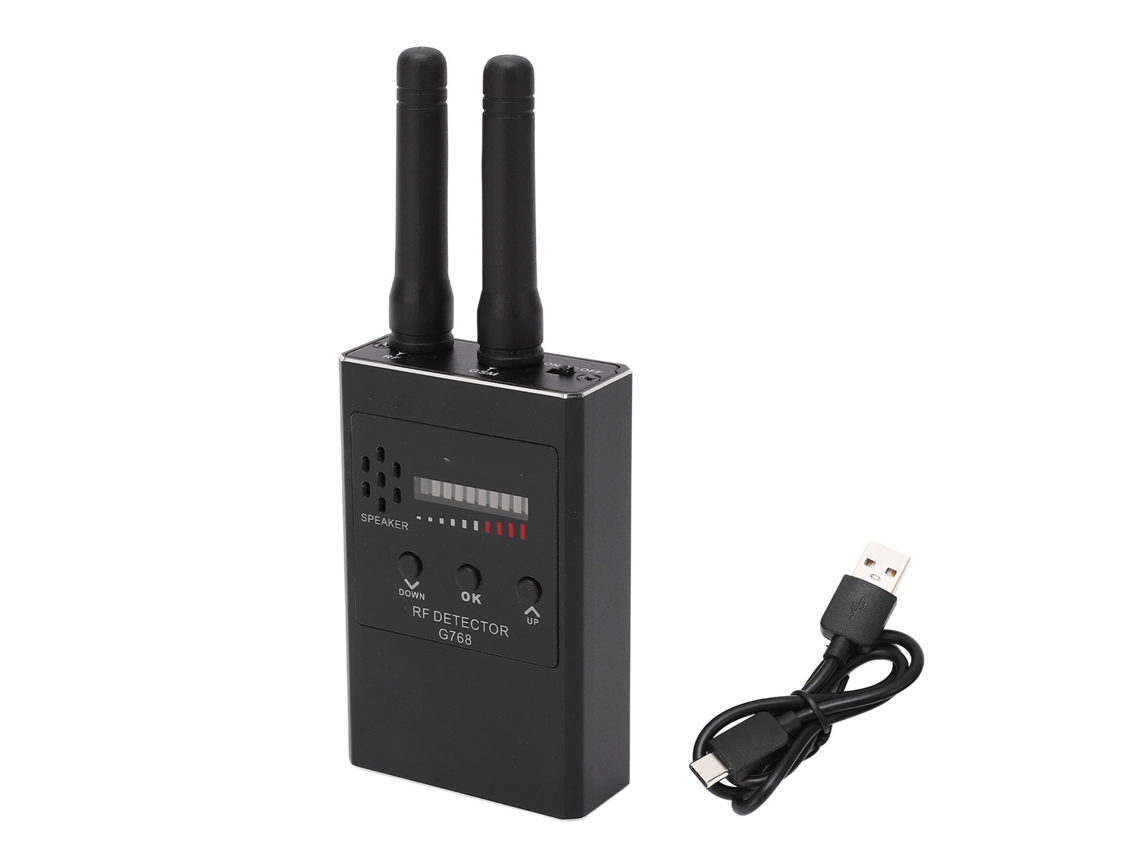 Detector De Señal Rf Inalámbrico, Cámara De Alta Sensibilidad, Seguimiento Gps, 10 Niveles, Led, 300-2700mhz, Negro