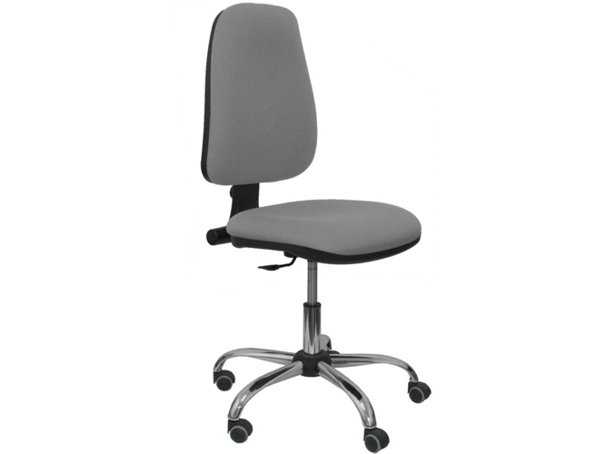 Silla de Escritorio Operativa PYC socovos Gris con ruedas antiarañazos (Sin Brazos - Tejido)