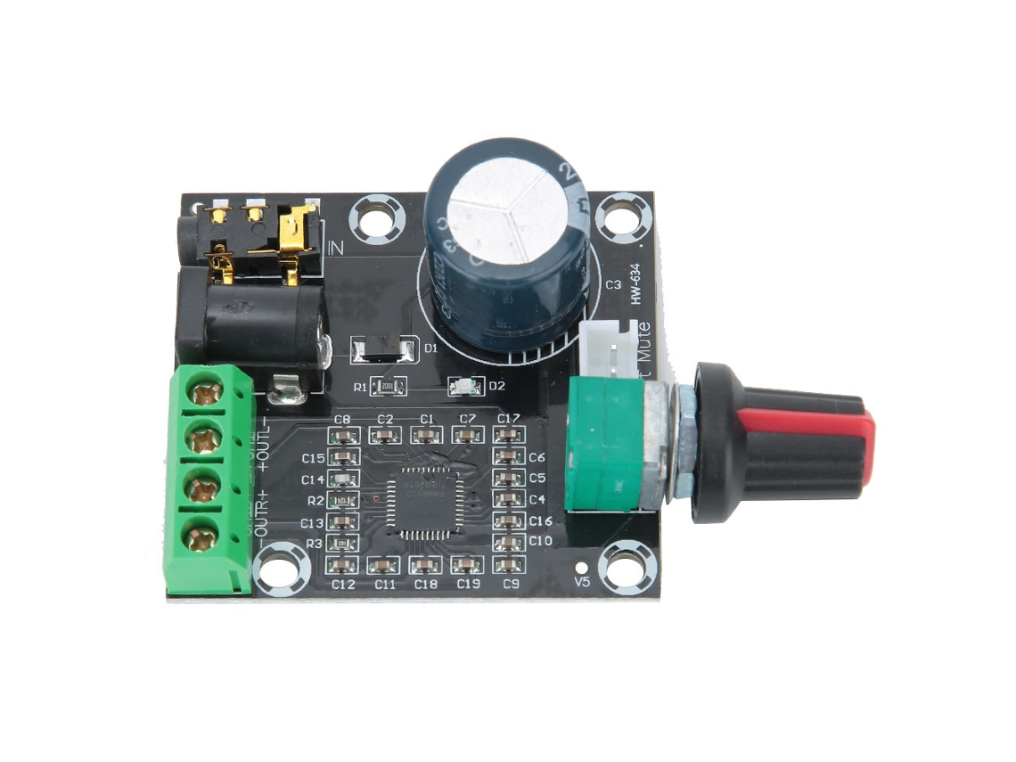 Placa amplificadora de áudio digital classe D PAM8610, 15W x 2 canais, DC 12V