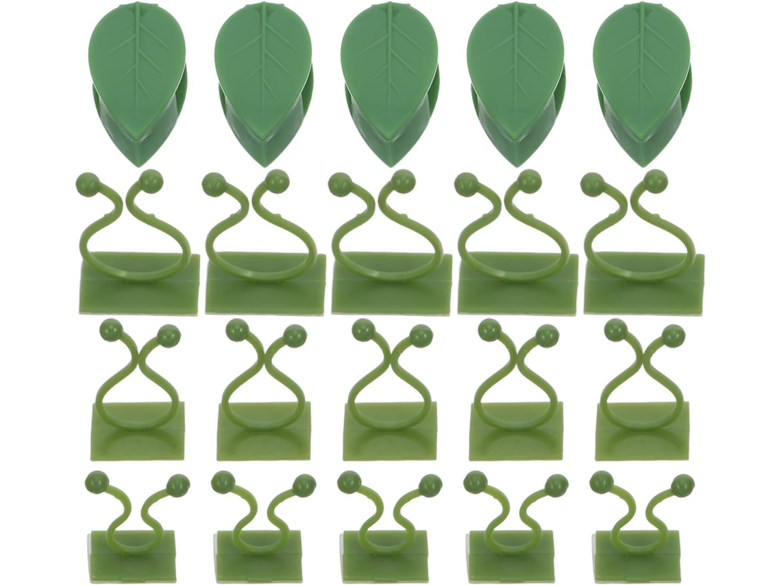 Pinzas Inoomp Para Plantas Trepadoras, 60 Unidades, De Plástico Con Soportes Autoadhesivos Para Plantas De Jardín,