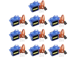 10 micro servomotores RC de 9 g para Arduino Raspberry Pi | Servo de precisión para drones, aviones, barcos y robótica