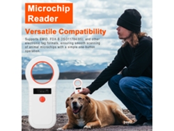 Lector Inalámbrico Rfid Para Microchips De Mascotas Con Pantalla Oled Compatible Con Emid Fdx-b Iso11784/85 Para La Gestión De Mascotas.
