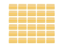 30 Mini Limas De Uñas Profesionales Portátiles Para Manicura, Color Amarillo.