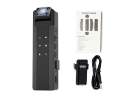 Cámara Wifi Portátil 2k Con Grabación De Audio, Visión Nocturna, Ángulo De Visión De 170°, Clip Y Batería De Larga Duración.