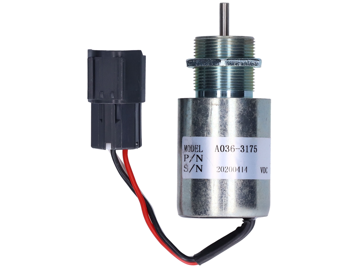Válvula Solenoide De Cierre De Combustible Para Excavadora Acero A036-3175 Mitsubishi 12v Accesorios