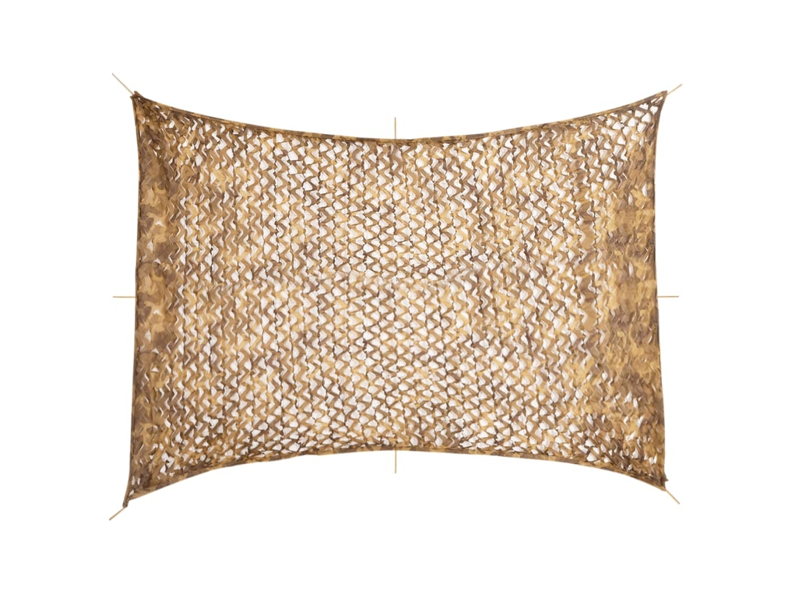 Red De Camuflaje Vidaxl Beige Poliéster (516x400 Cm)