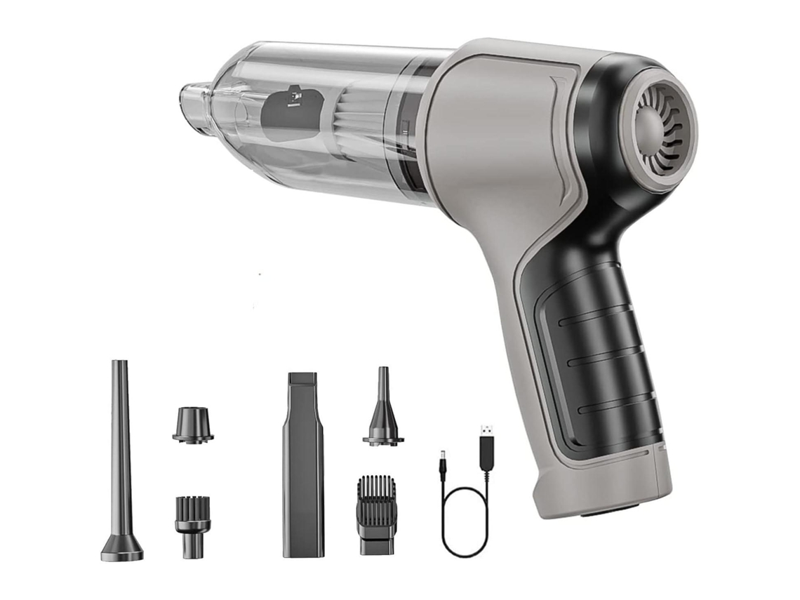 Aspiradora de mano inalámbrica potente para coche, 12000pa, función dual, inflable y aspiradora, batería de 2000 mAh, Mdug