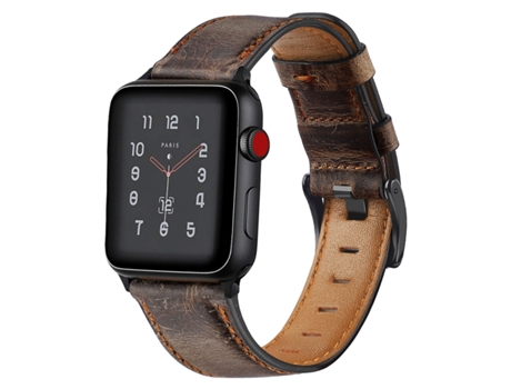 Correa Pulsera Classic Vintage em Pele Ecológico Para Apple Watch Series 5 40Mm Marrón