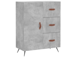 Lovely Home Aparador 69,5X34X90 Cm Madera Procesada Gris Cemento
