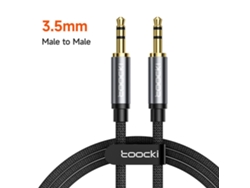 Cable auxiliar de altavoz de 3,5 mm, audio para ordenador/adaptador de auriculares/portátil Xiaomi, calidad HiFi, color gris