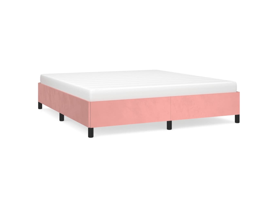 Maison Exclusive - Estructura De Cama Sin Colchón Terciopelo Rosa 180x200 Cm