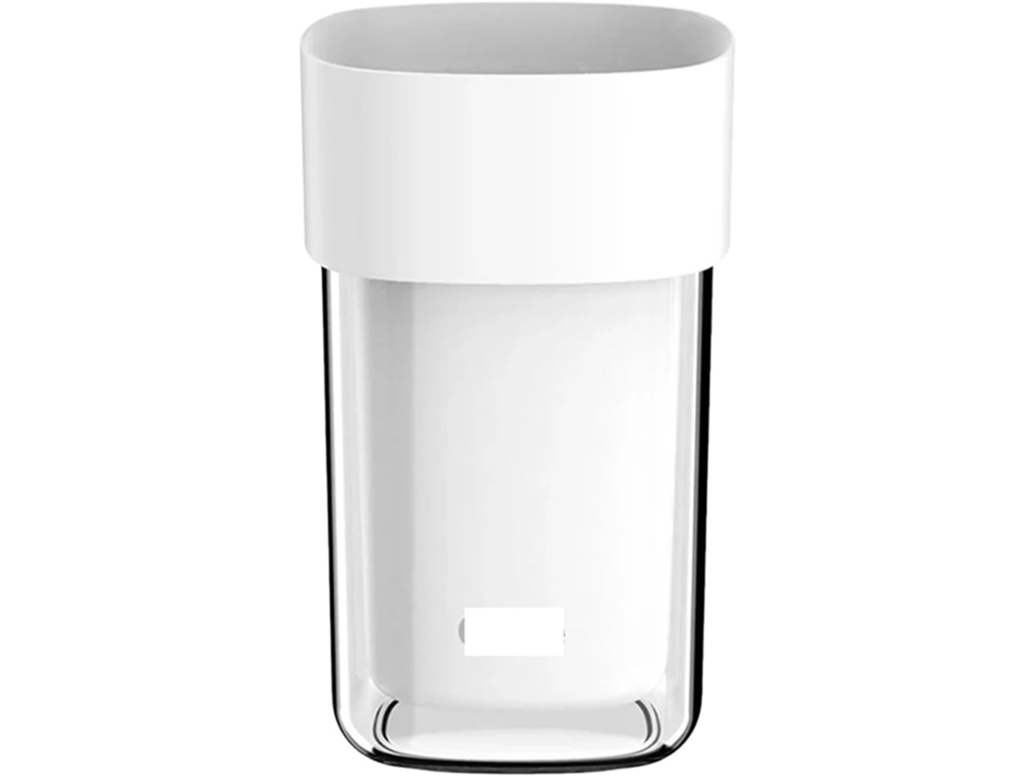 Juego de 2 vasos para cepillos de dientes (sin marca), con doble capa.