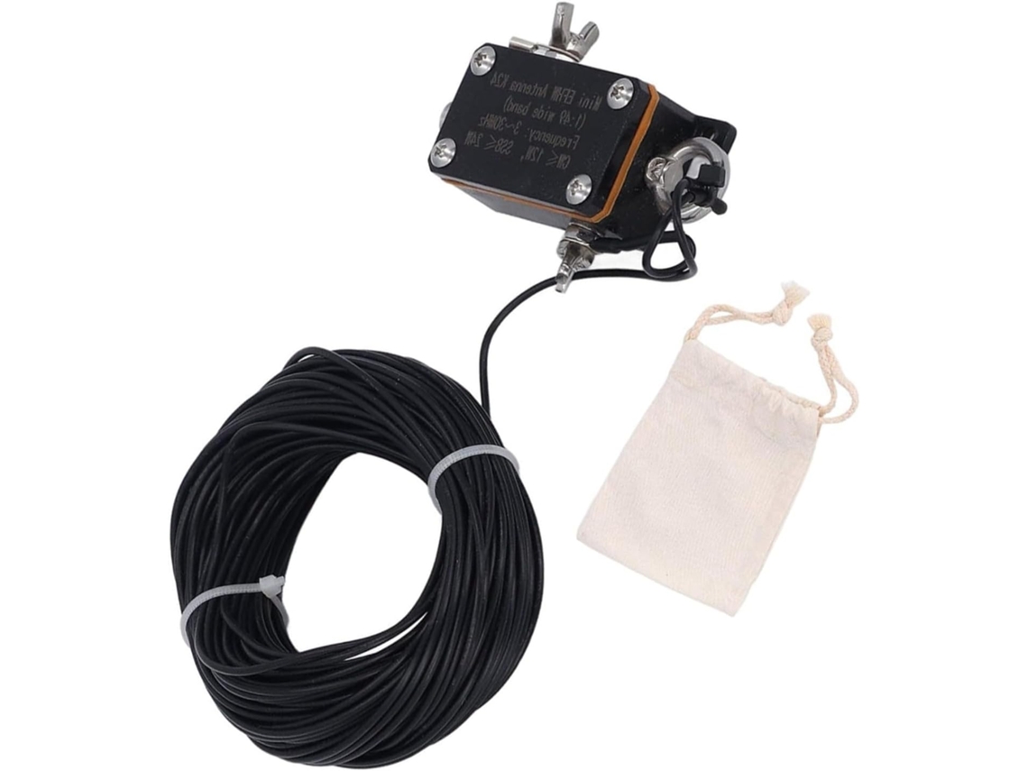 Lote 1 Antena semialimentada, extremo 1, balun HF corto de 49 mm, 3 SFUSHOS de 30 MHz