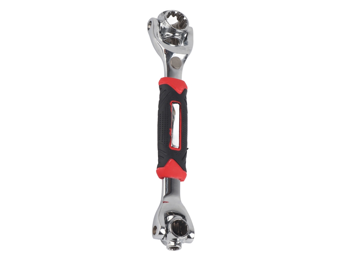 Llave De Vaso Multifuncional 8 En 1 Con Cabezal Giratorio Doble Para Reparaciones Automotrices, Acero Al Carbono.