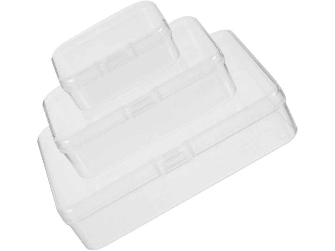 Organizador De 28 Cajas De Almacenamiento De Plástico Transparente Con Tapas Abatibles.