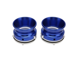 2 Adaptadores Nab Hub Para Studer Revox Akai Teac Abertura De 10 Polegadas Alumínio Polido Universal Com Base