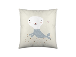 Almohada Decorativa HACIENDO EL INDIO Lady Snow (Algodón - 40 x 40 cm)