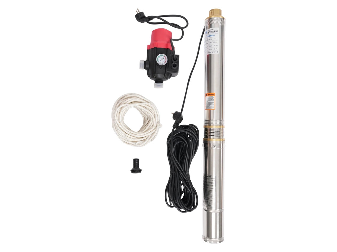 Bomba sumergible para pozos profundos de 750 W, 1385,81 gal/h, 240 V, OEM UE