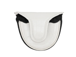 2026-funda Para Putter De Pu Con Forro Suave Antideslizante Y Resistente Al Agua Protector De Cabeza De Palo Blanco