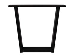 2 Patas Metálicas en Forma de U, 84x8x71cm, Soporte, Caballete, para Cojines de Mesa, Salón, Comedor, Escritorio, Blanco