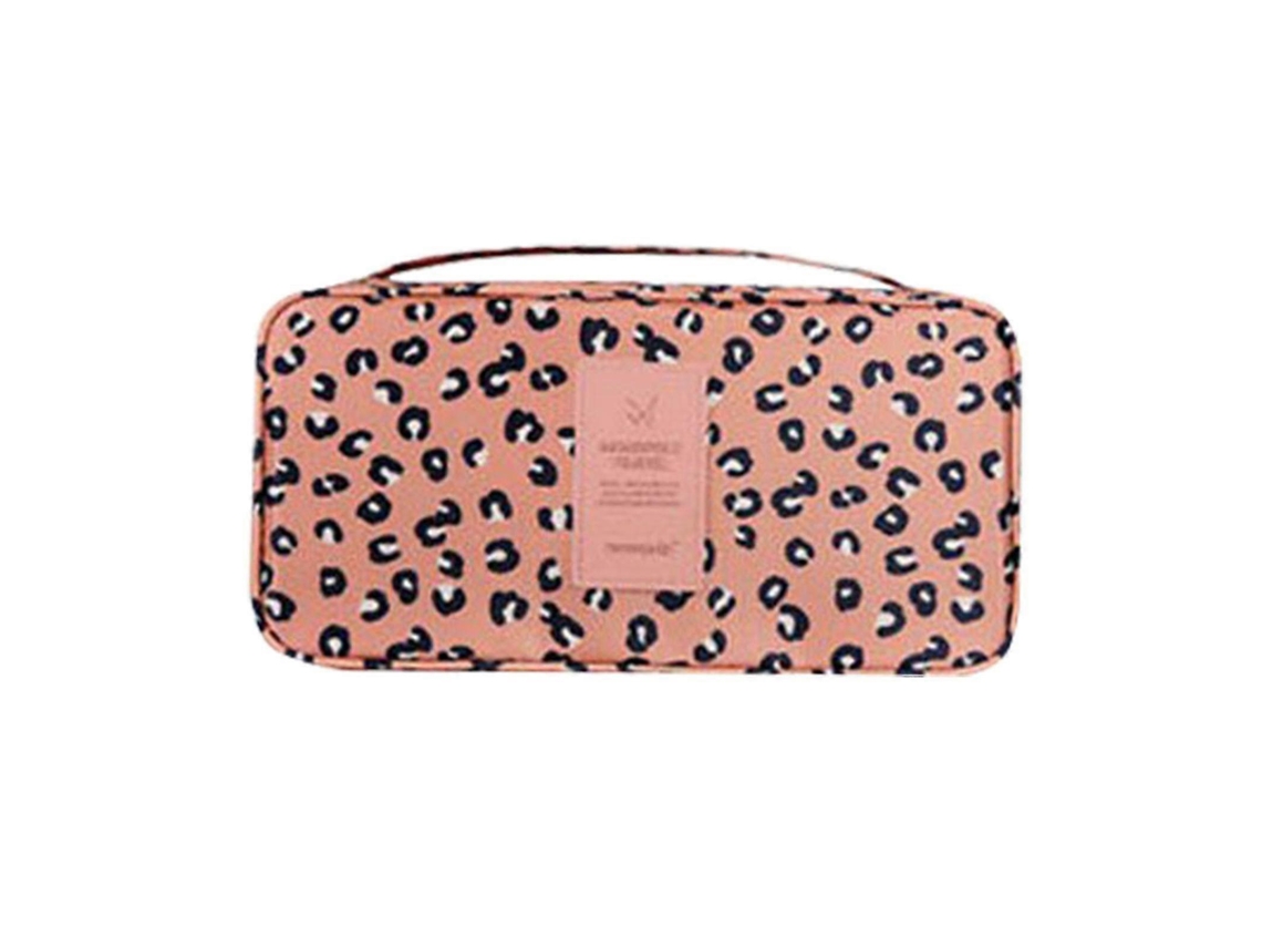 Bolsa organizadora de viaje impermeable y portátil con estampado para ropa interior y sujetadores. Hengjian