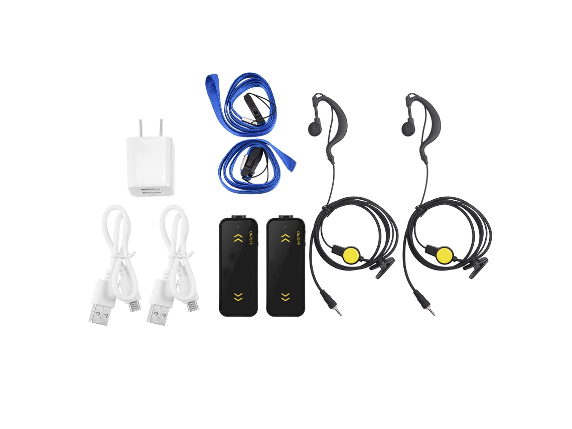 2 Piezas Super Mini Walkie Talkies Radio De Dos Vías Interfono Con Usb Y Auriculares