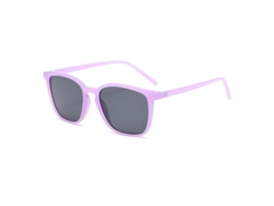 Gafas de ciclismo unisex cuadradas con degradado gris, estilo retro de los años 2000 y protección UV400 MDUG (morado y negro)