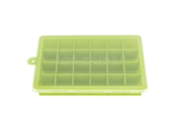 Molde De Silicona Para Cubitos De Hielo Con 24 Cavidades Para Cócteles, Apto Para Refrigerador, Utensilio De Cocina Verde.